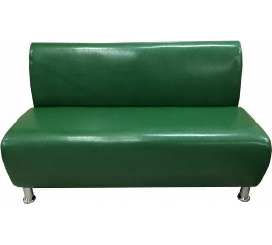 Секция дивана Мягкий офис Классик двухместная зеленая КЛ602ЗЛ