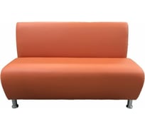 Секция дивана Мягкий офис Классик двухместная оранжевая КЛ601ОР