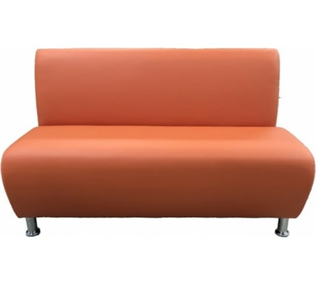Секция дивана Мягкий офис Классик двухместная оранжевая КЛ601ОР