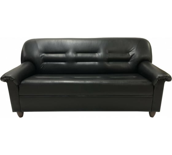 Диван Мягкий офис с механизмом трехместный черный МО303ЧН_MH 1