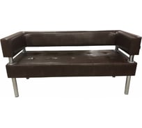 Диван Мягкий офис Сатурн трехместный коричневый СТР302КОР