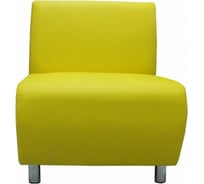 Секция дивана Мягкий офис Классик одноместная желтая КЛ501ЖЛТ