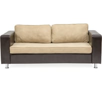 Диван Мягкий офис Евролюкс Wal бежево-шоколадный ЕВРЛ001БЕШОК