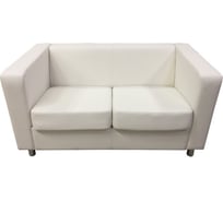 Диван Мягкий офис Аполло Люкс двухместный молочный АПЛЮ201МЛ