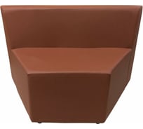 Секция дивана Мягкий офис V Мозайка коричневая МЗКV601ПП