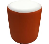 Пуф Мягкий офис Органика оранжево-белый ПФОРГ01ОРМЛ