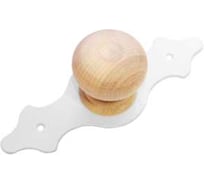 Ручка декоративная DOMART мод.3, без лака, белый 4620007785258