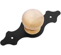 Ручка декоративная DOMART мод.3, без лака, черная 4620007785333