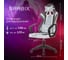 Кресло компьютерное BRABIX Forcer GM-127, 2 подушки, ткань, серое, light 19/28, 533214 17