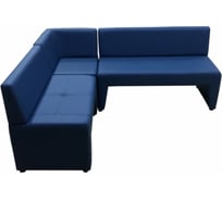 Угловой диван Мягкий офис Ритм синий РТ401СН
