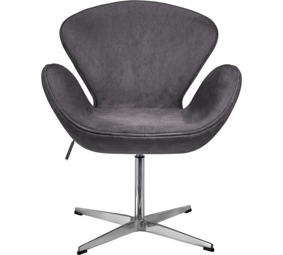 Кресло BRADEX SWAN STYLE CHAIR тёмно-серый, искусственная замша FR 1046 1