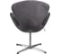 Кресло BRADEX SWAN STYLE CHAIR тёмно-серый, искусственная замша FR 1046 2
