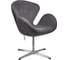 Кресло BRADEX SWAN STYLE CHAIR тёмно-серый, искусственная замша FR 1046 3