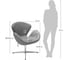 Кресло BRADEX SWAN STYLE CHAIR тёмно-серый, искусственная замша FR 1046 5
