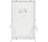 Придиванный столик BRADEX Loft 50x30см, белый мрамор с белыми ножками RF 0359 6