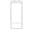 Придиванный столик BRADEX Loft 50x30см, белый мрамор с белыми ножками RF 0359 9