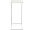 Придиванный столик BRADEX Loft 50x30см, белый мрамор с белыми ножками RF 0359 11