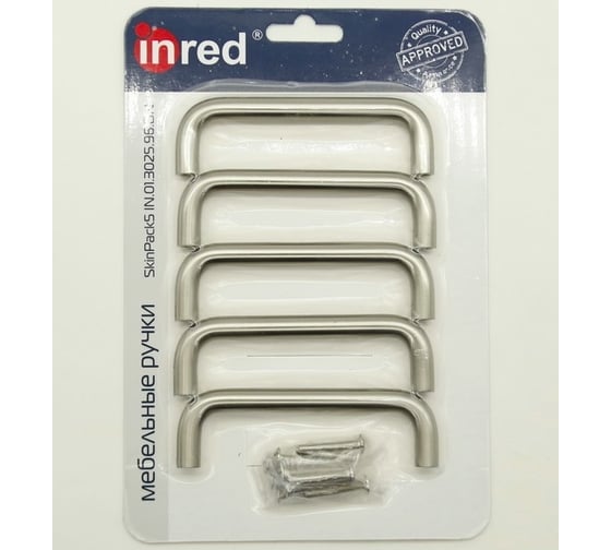 Мебельная ручка Inred SkinPack5 полированный никель IN.01.3025.96.BN 102206