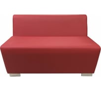 Секция дивана Мягкий офис Бальдр двухместная красная БЛД601КР