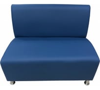 Секция дивана Мягкий офис Блюз двухместная синяя БЛЗ601СН