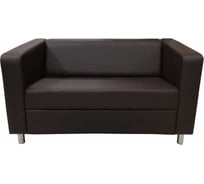 Диван Мягкий офис Аполло двухместный шоколадный АП201ШК