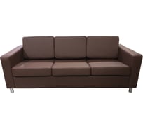 Диван Мягкий офис Артур трехместный коричневый АРТ301КОР