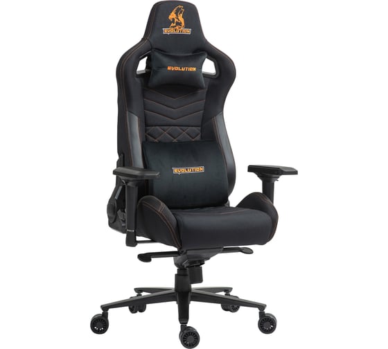 Кресло геймерcкое EVOLUTION CONQUEROR FABRIC Black 1