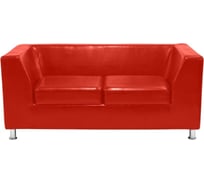 Диван Мягкий офис Офис Стрикт Стайл двухместный красный ОСТ202КР