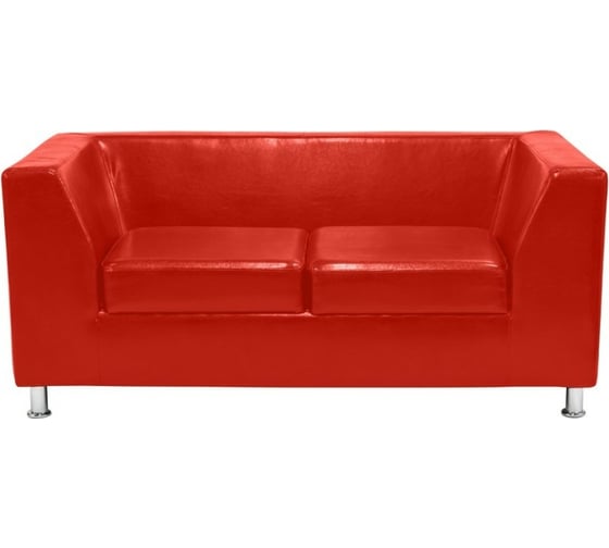Диван Мягкий офис Офис Стрикт Стайл двухместный красный ОСТ202КР 1