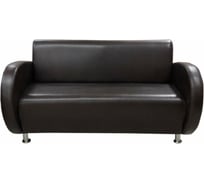 Диван Мягкий офис Классик двухместный коричневый КЛ203КОР