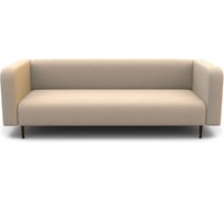 Диван офисный 3-х местный Шарм Акцент велюр, бежевый 24062028306