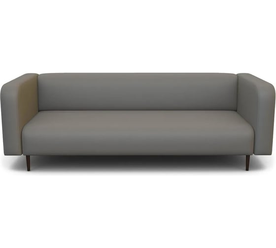 Диван офисный 3-х местный Шарм Акцент экокожа, светло-коричневый 24062028303 1