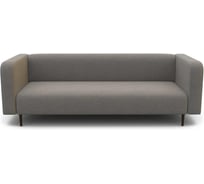 Диван офисный 3-х местный Шарм Акцент велюр, серый 24062028309