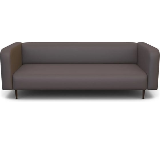 Диван офисный 3-х местный Шарм Акцент экокожа, темно-серый 24062028301 1