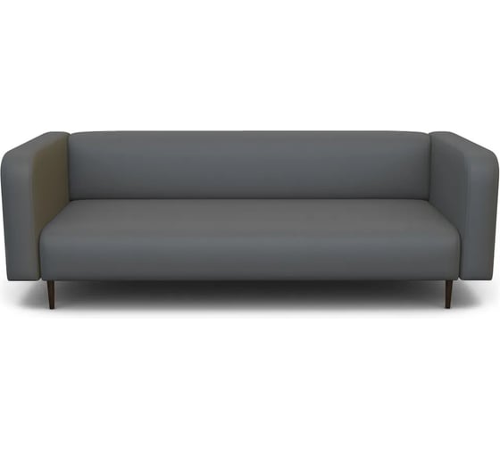 Диван офисный 3-х местный Шарм Акцент экокожа, серый 24062028302 1