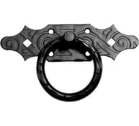 Ручка-кольцо DOMART РК-80 мод.6 /кованое/ черненое серебро серия Суздаль 4660046006662