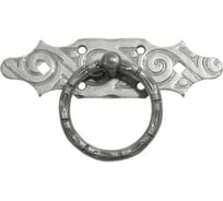 Ручка-кольцо DOMART РК-80 мод.6 /кованое/ черненое серебро серия Ярославль 4660046006686