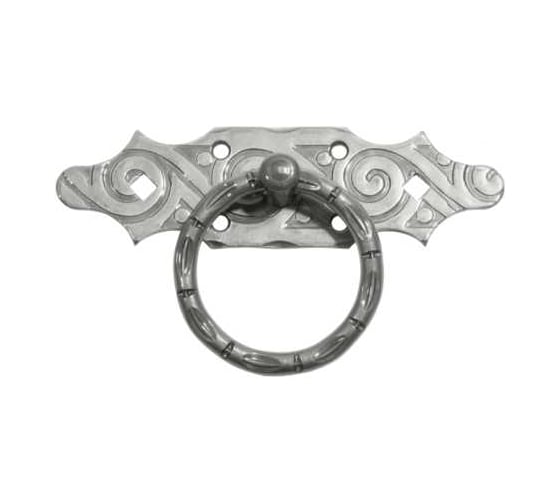 Ручка-кольцо DOMART РК-80 мод.6 /кованое/ черненое серебро серия Ярославль 4660046006686 1