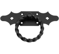 Ручка-кольцо DOMART РК-80 мод.5 /кованое/ черненое серебро серия Ярославль 4660046006600