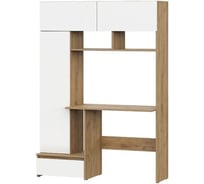 Стол компьютерный Арника Некст 1, дуб золотой, белый 00-00231236