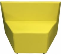Секция дивана Мягкий офис V Мозайка желтая МЗКV601ЖЛТ