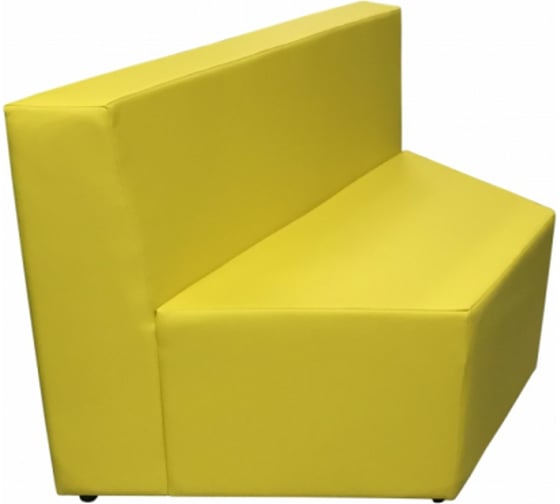 Секция дивана Мягкий офис V Мозайка желтая МЗКV601ЖЛТ
