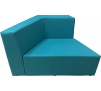 Секция дивана Мягкий офис правая Мозайка бирюзовая МЗКRT201БРЗ