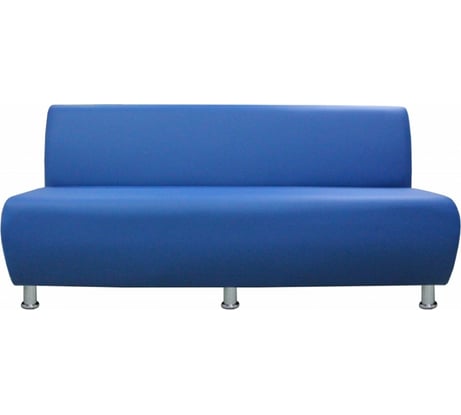 Секция дивана Мягкий офис Классик трехместная синяя КЛ701СН