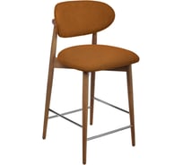 Стул полубарный BRADEX Lucas 3 терракотовый букле, с ножками цвета орех RF 0802