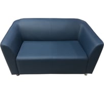 Диван Мягкий офис Арес двухместный темно-синий АР201СН1