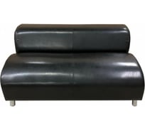 Секция дивана Мягкий офис Офис Комфорт двухместная черная ОФК602ЧН