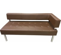 Секция дивана Мягкий офис Сатурн ЛП Aries 592 трехместная коричневая ЛПСТР705КОР