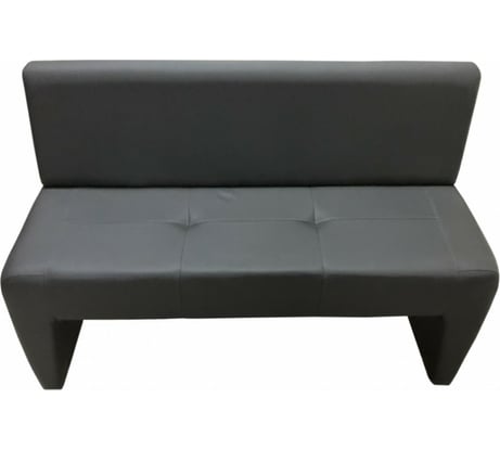 Диван Мягкий офис Ритм двухместный темно-серый РТ201СР2