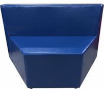 Секция дивана Мягкий офис V Мозаика синяя МЗКV602СН